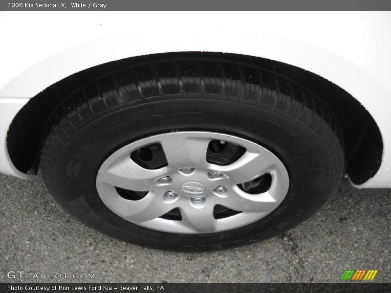 White / Gray 2008 Kia Sedona LX