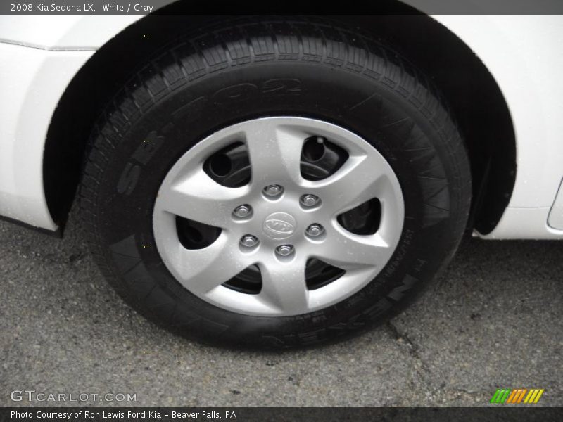 White / Gray 2008 Kia Sedona LX