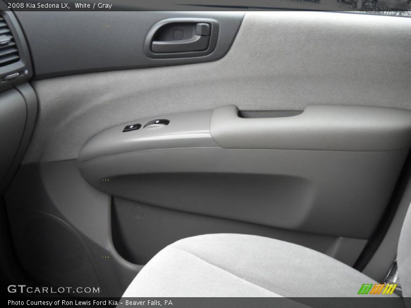 White / Gray 2008 Kia Sedona LX