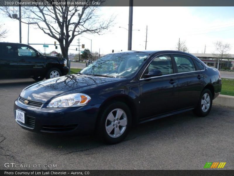 Imperial Blue Metallic / Gray 2009 Chevrolet Impala LT