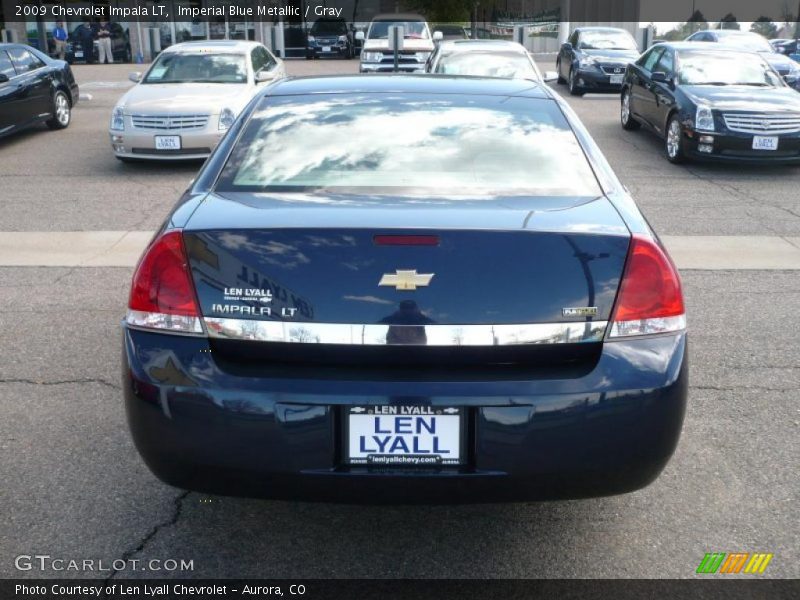 Imperial Blue Metallic / Gray 2009 Chevrolet Impala LT