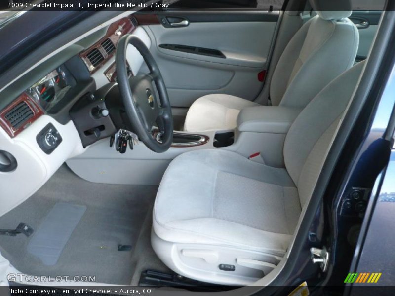 Imperial Blue Metallic / Gray 2009 Chevrolet Impala LT
