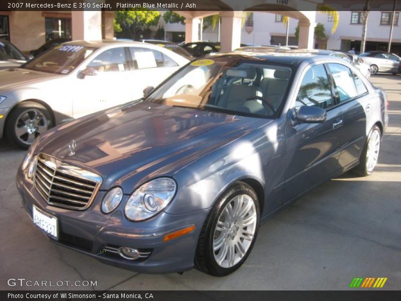 Platinum Blue Metallic / Ash 2007 Mercedes-Benz E 350 Sedan