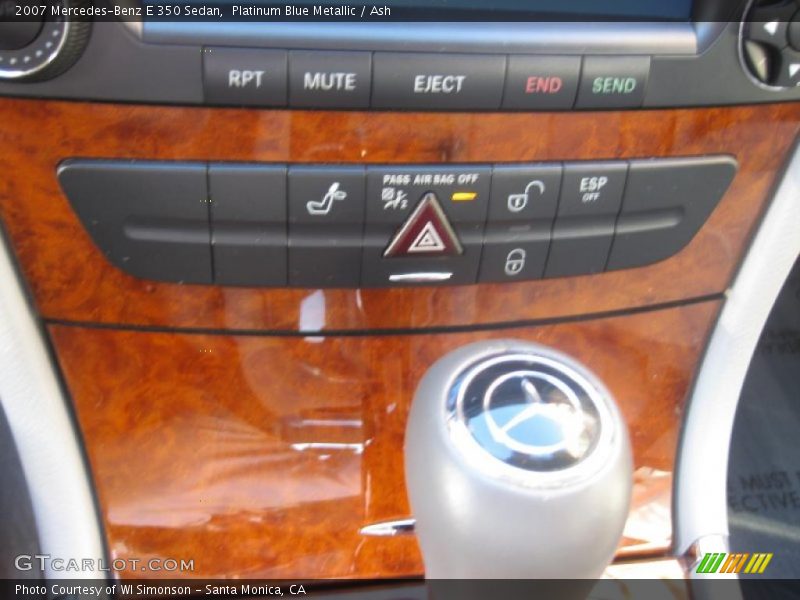 Platinum Blue Metallic / Ash 2007 Mercedes-Benz E 350 Sedan