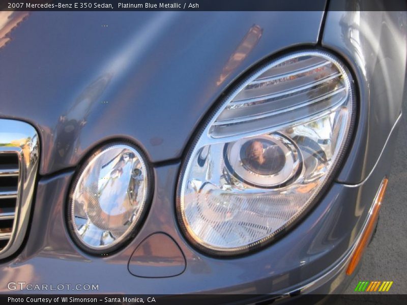 Platinum Blue Metallic / Ash 2007 Mercedes-Benz E 350 Sedan