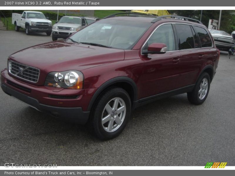 Ruby Red Metallic / Taupe 2007 Volvo XC90 3.2 AWD