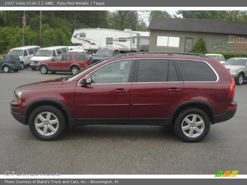 Ruby Red Metallic / Taupe 2007 Volvo XC90 3.2 AWD