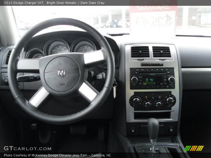 Bright Silver Metallic / Dark Slate Gray 2010 Dodge Charger SXT