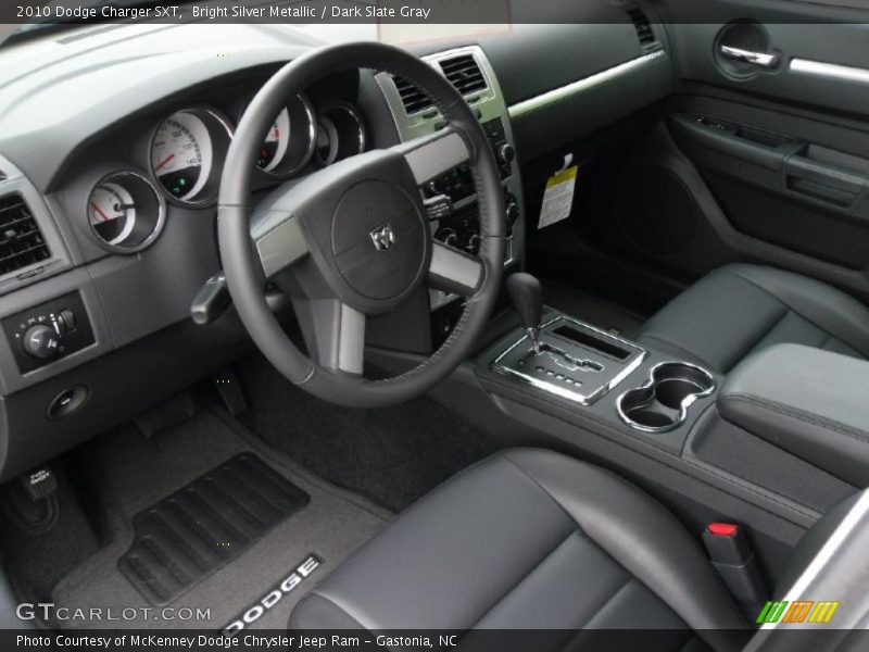 Bright Silver Metallic / Dark Slate Gray 2010 Dodge Charger SXT