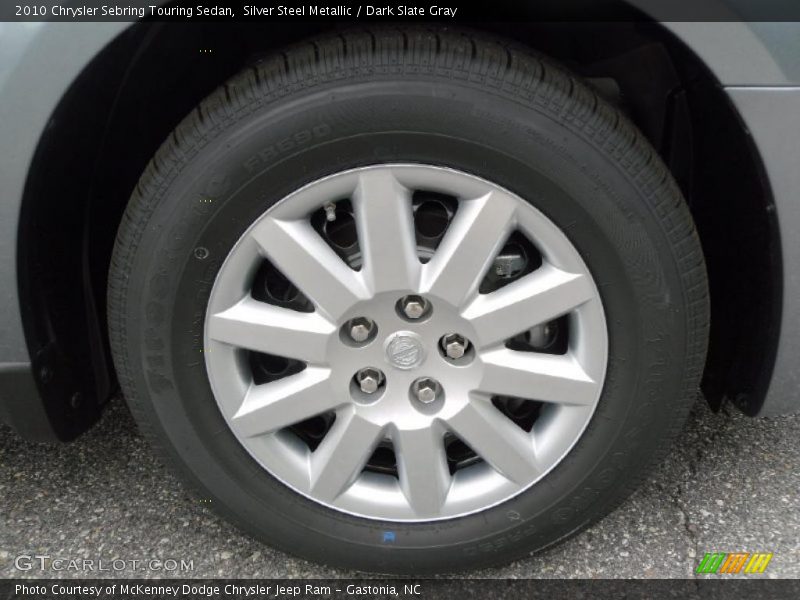 Silver Steel Metallic / Dark Slate Gray 2010 Chrysler Sebring Touring Sedan