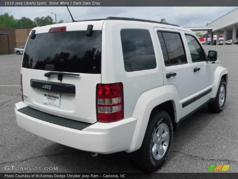 Stone White / Dark Slate Gray 2010 Jeep Liberty Sport