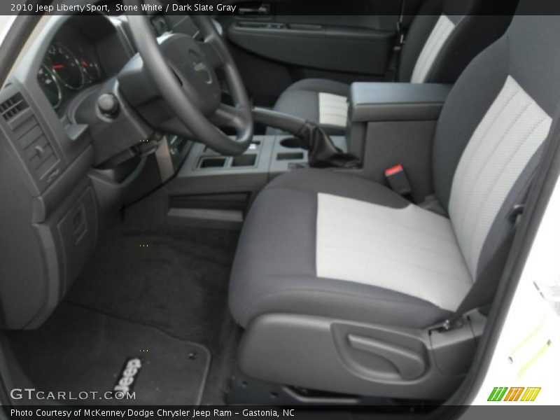Stone White / Dark Slate Gray 2010 Jeep Liberty Sport
