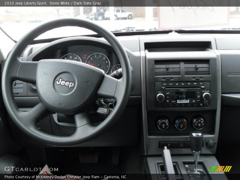 Stone White / Dark Slate Gray 2010 Jeep Liberty Sport