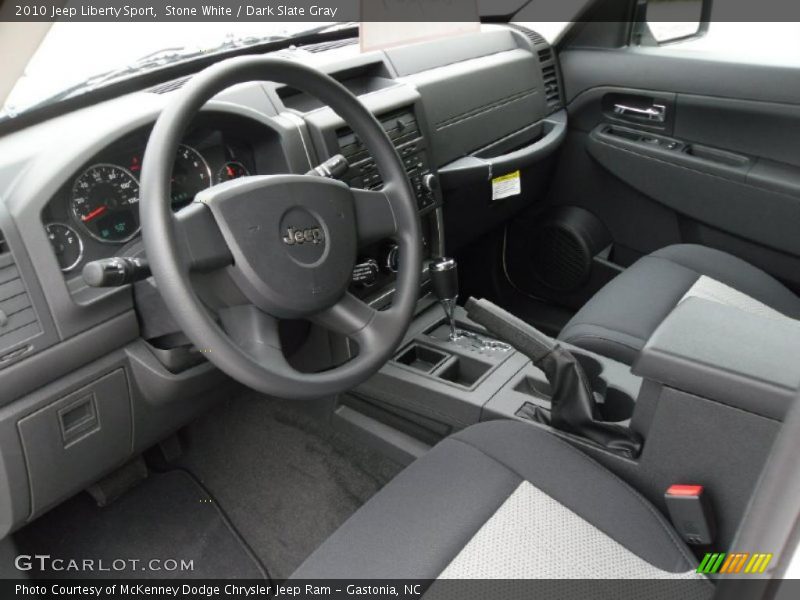 Stone White / Dark Slate Gray 2010 Jeep Liberty Sport