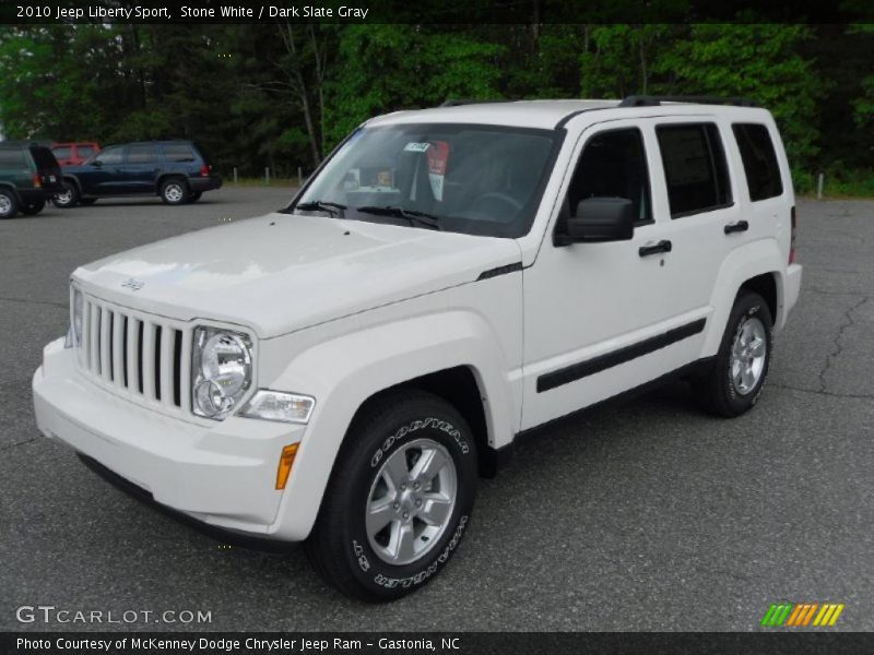 Stone White / Dark Slate Gray 2010 Jeep Liberty Sport