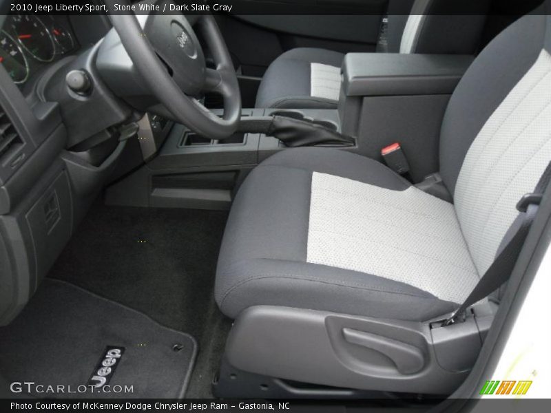 Stone White / Dark Slate Gray 2010 Jeep Liberty Sport