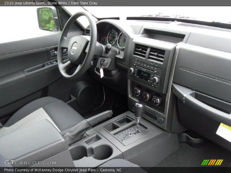 Stone White / Dark Slate Gray 2010 Jeep Liberty Sport