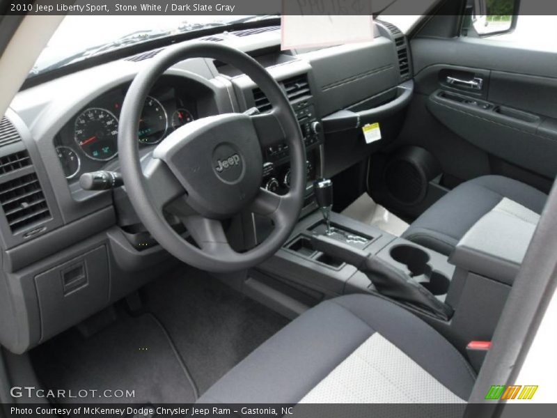 Stone White / Dark Slate Gray 2010 Jeep Liberty Sport