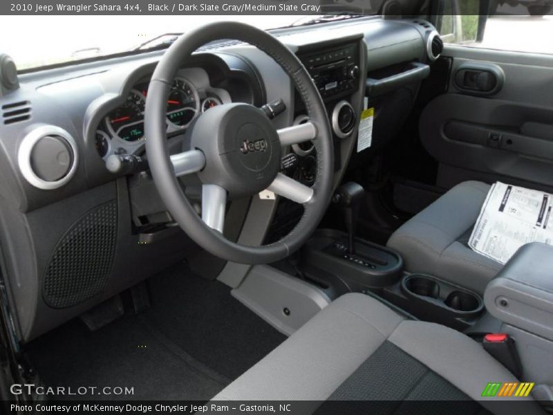 Black / Dark Slate Gray/Medium Slate Gray 2010 Jeep Wrangler Sahara 4x4