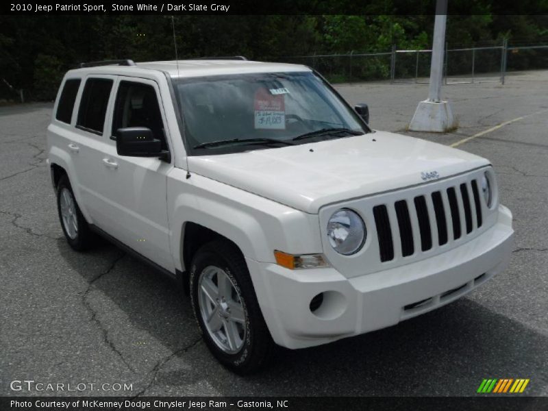 Stone White / Dark Slate Gray 2010 Jeep Patriot Sport