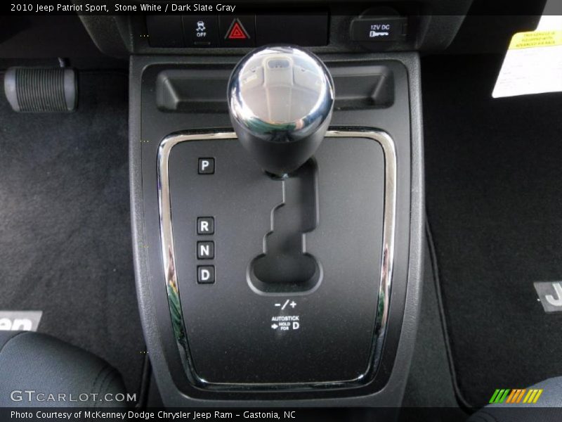 Stone White / Dark Slate Gray 2010 Jeep Patriot Sport
