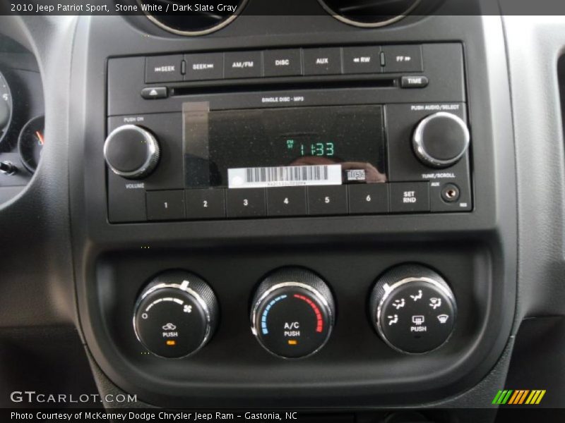 Stone White / Dark Slate Gray 2010 Jeep Patriot Sport