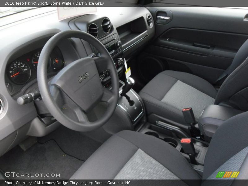 Stone White / Dark Slate Gray 2010 Jeep Patriot Sport