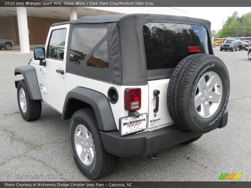 Stone White / Dark Slate Gray/Medium Slate Gray 2010 Jeep Wrangler Sport 4x4