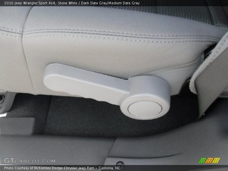 Stone White / Dark Slate Gray/Medium Slate Gray 2010 Jeep Wrangler Sport 4x4