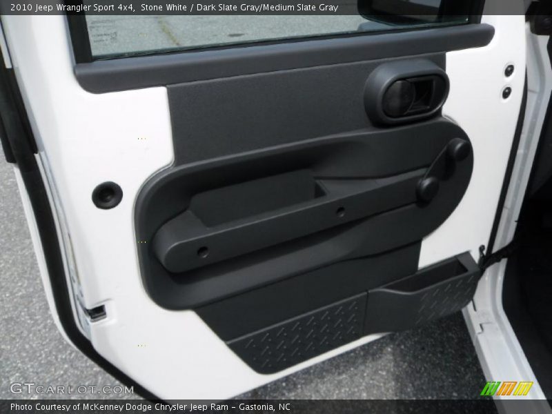 Stone White / Dark Slate Gray/Medium Slate Gray 2010 Jeep Wrangler Sport 4x4