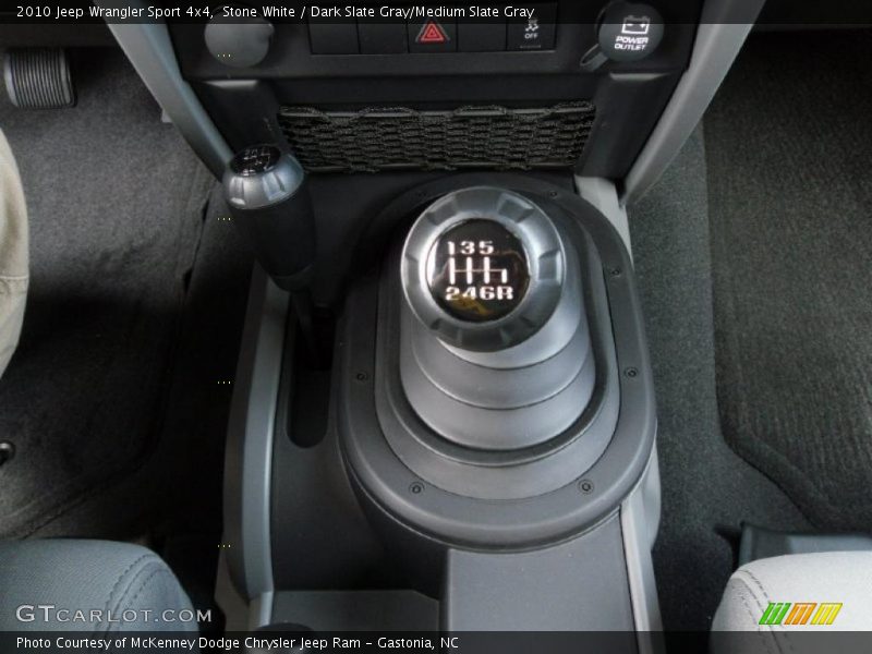 Stone White / Dark Slate Gray/Medium Slate Gray 2010 Jeep Wrangler Sport 4x4