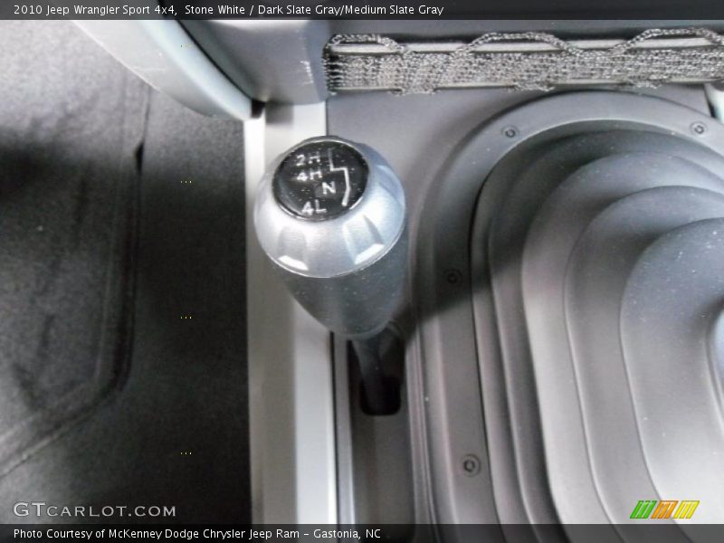 Stone White / Dark Slate Gray/Medium Slate Gray 2010 Jeep Wrangler Sport 4x4