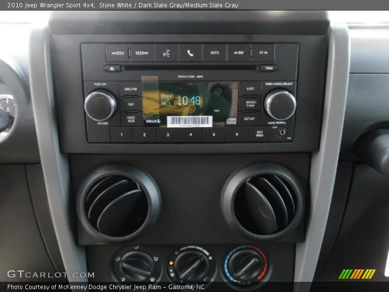 Stone White / Dark Slate Gray/Medium Slate Gray 2010 Jeep Wrangler Sport 4x4