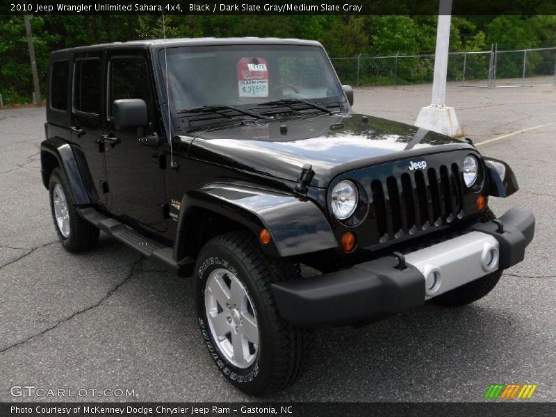 Black / Dark Slate Gray/Medium Slate Gray 2010 Jeep Wrangler Unlimited Sahara 4x4