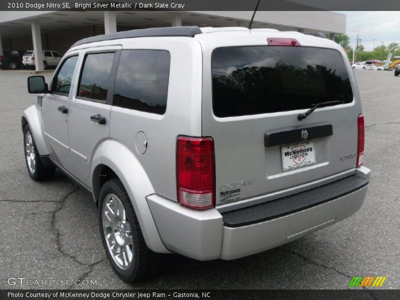Bright Silver Metallic / Dark Slate Gray 2010 Dodge Nitro SE