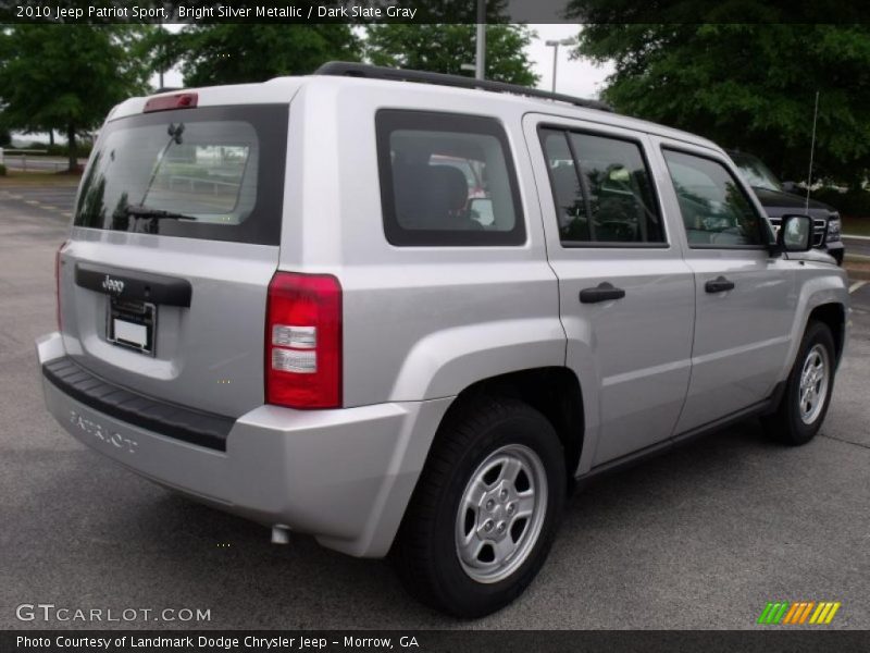 Bright Silver Metallic / Dark Slate Gray 2010 Jeep Patriot Sport