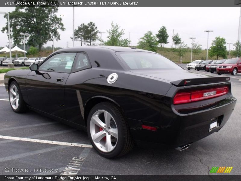 Brilliant Black Crystal Pearl / Dark Slate Gray 2010 Dodge Challenger SRT8