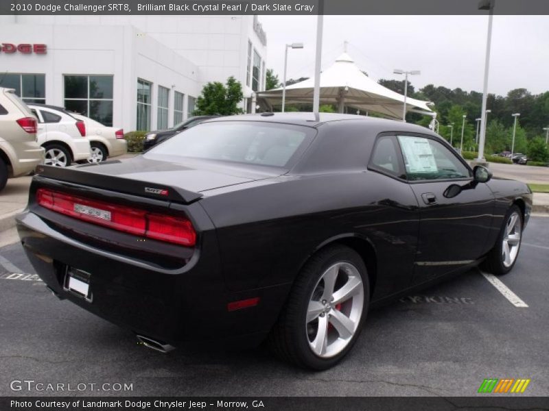 Brilliant Black Crystal Pearl / Dark Slate Gray 2010 Dodge Challenger SRT8