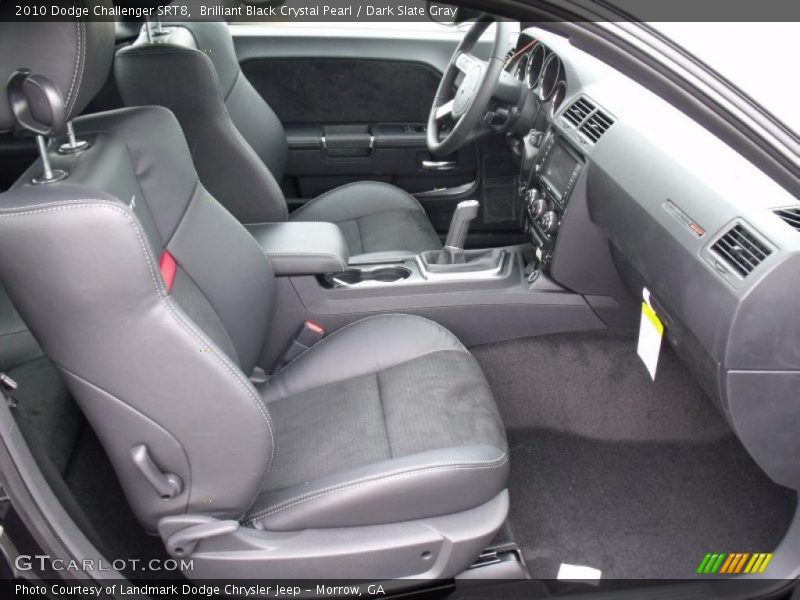 Brilliant Black Crystal Pearl / Dark Slate Gray 2010 Dodge Challenger SRT8