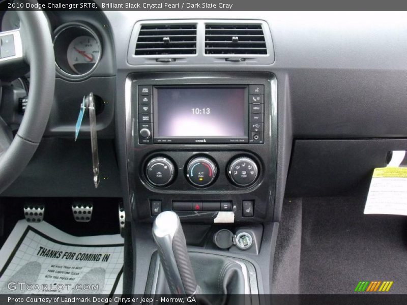 Brilliant Black Crystal Pearl / Dark Slate Gray 2010 Dodge Challenger SRT8