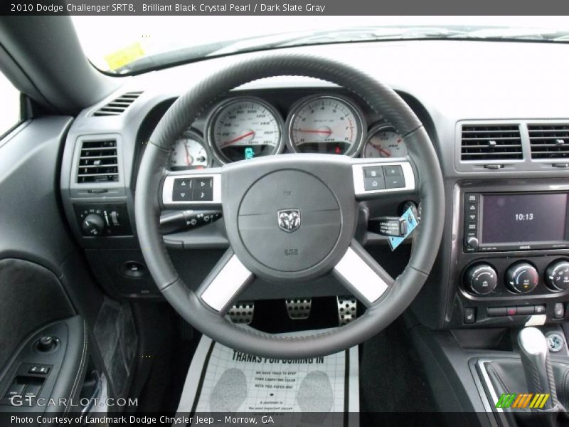 Brilliant Black Crystal Pearl / Dark Slate Gray 2010 Dodge Challenger SRT8