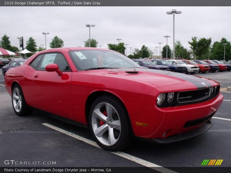 TorRed / Dark Slate Gray 2010 Dodge Challenger SRT8