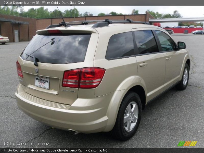 White Gold / Dark Slate Gray 2010 Dodge Journey SE