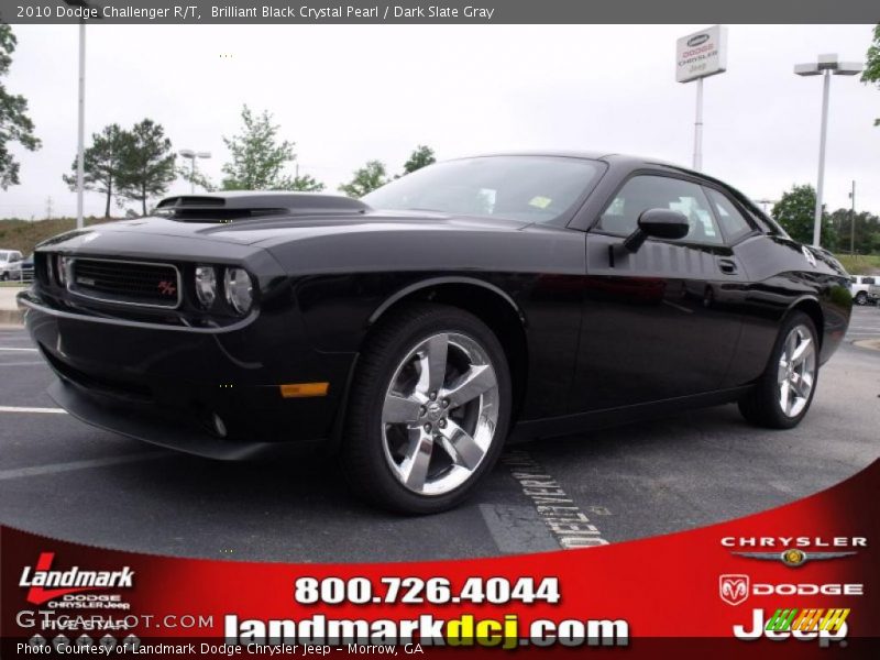Brilliant Black Crystal Pearl / Dark Slate Gray 2010 Dodge Challenger R/T