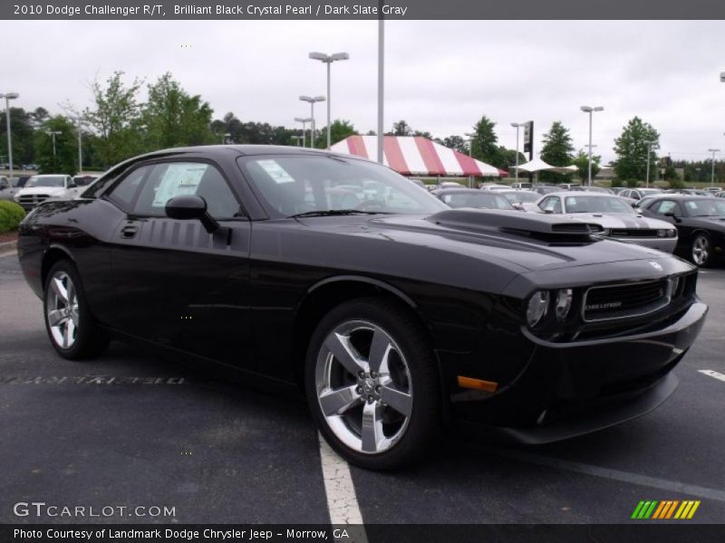 Brilliant Black Crystal Pearl / Dark Slate Gray 2010 Dodge Challenger R/T