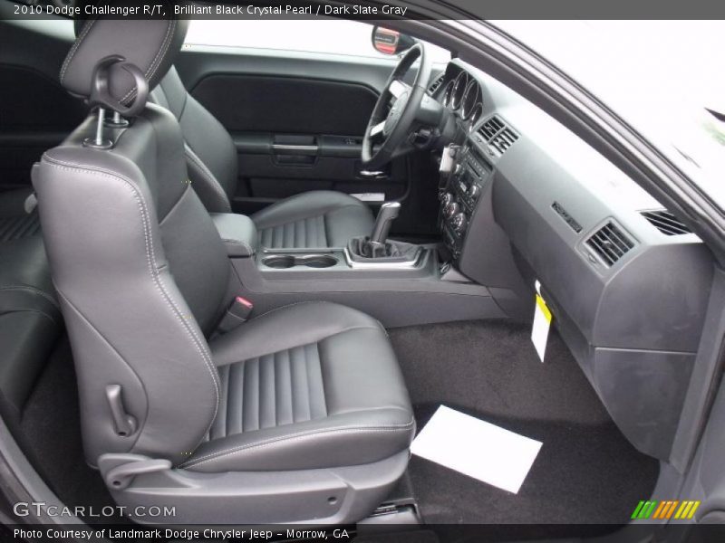 Brilliant Black Crystal Pearl / Dark Slate Gray 2010 Dodge Challenger R/T