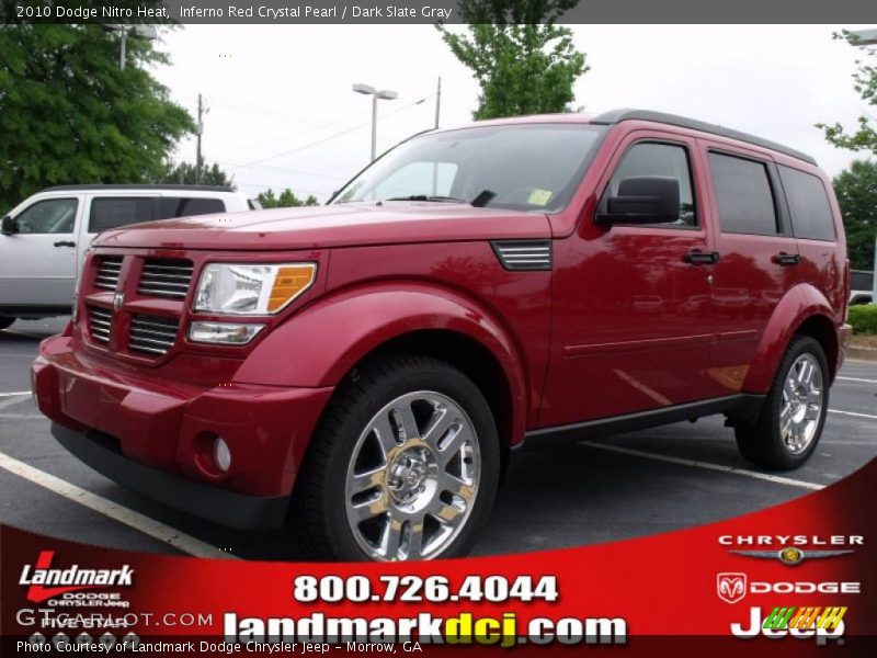 Inferno Red Crystal Pearl / Dark Slate Gray 2010 Dodge Nitro Heat