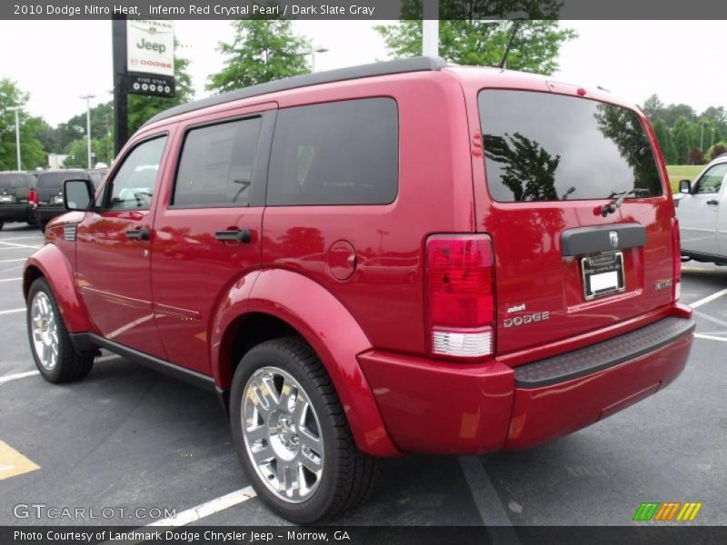 Inferno Red Crystal Pearl / Dark Slate Gray 2010 Dodge Nitro Heat