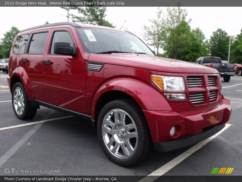 Inferno Red Crystal Pearl / Dark Slate Gray 2010 Dodge Nitro Heat