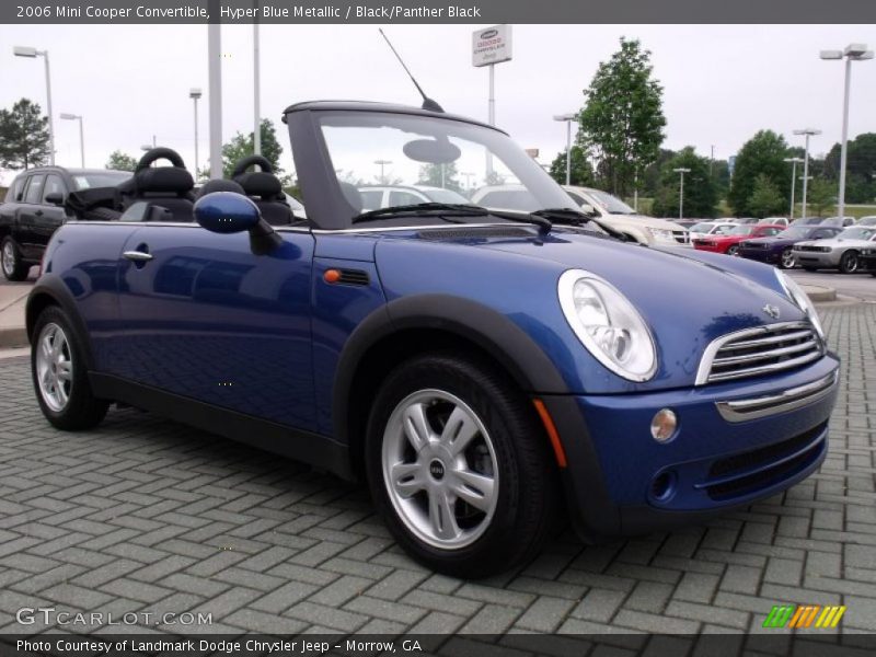 Hyper Blue Metallic / Black/Panther Black 2006 Mini Cooper Convertible